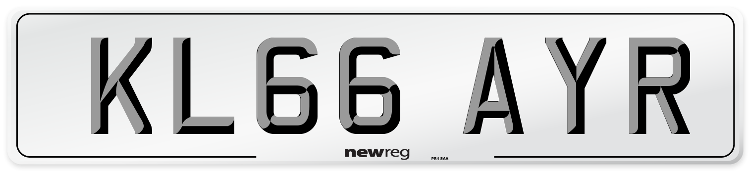 KL66 AYR Number Plate from New Reg